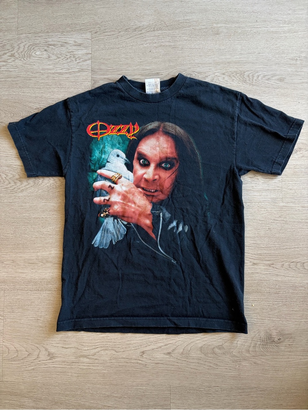 Ozzy Osbourne 2002 Black Graphic Short Sleeve T-Shirt